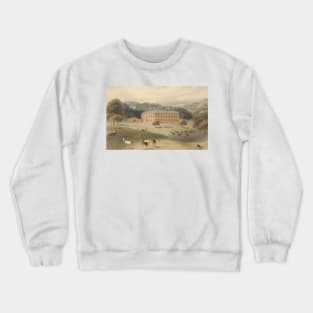 Althorp House, Northamptonshire by William Daniell Crewneck Sweatshirt